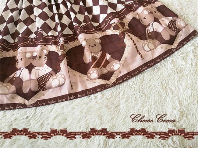 Mace Bear~ Sweet Slight High Waist JSK S In Stock