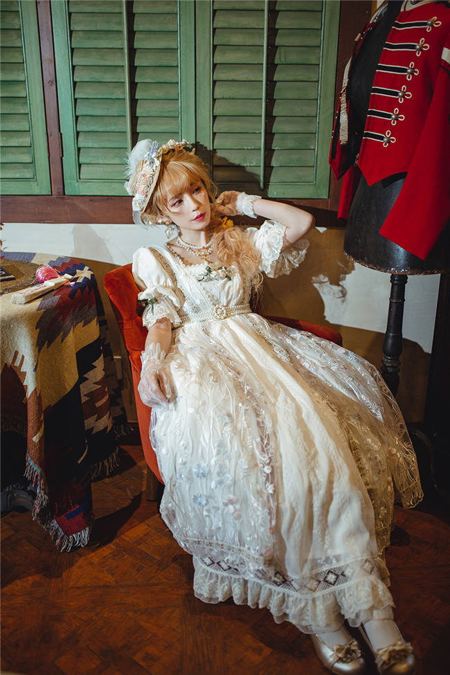 Miss Point ~ Salley Garden Empire Embroidery Lolita OP SP - Custom Tailor