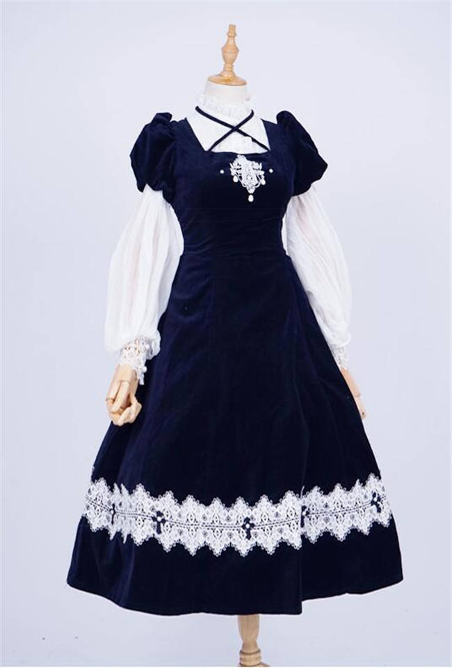 The Virtuous Orchid~ Vintage Velveteen Lace Dresses