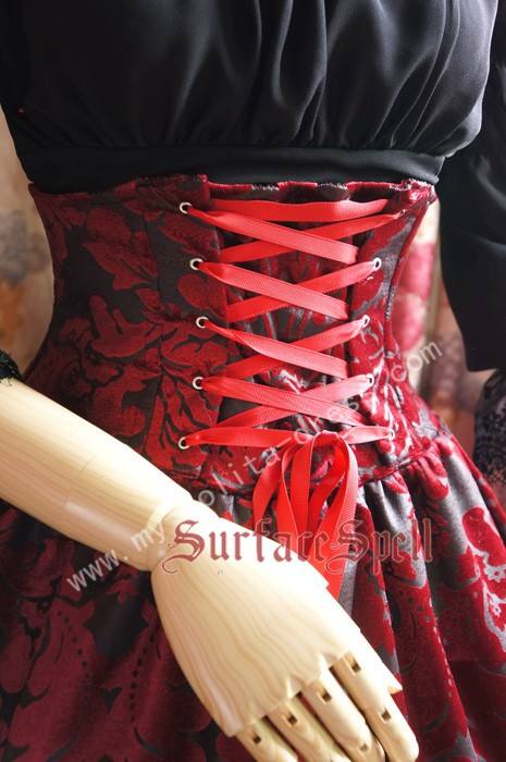 Surface Spell  Lady in Darkness  Obscure Fishbone High Waist Skirt