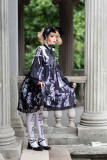 Antique Paper Doll~ Black  Lolita OP Long Sleeves New Version  - Ready Made