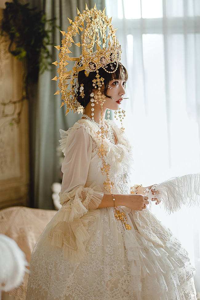 Secret Garden In Midsummer ~Elegant Lolita Bridal Dress -Ready MADE