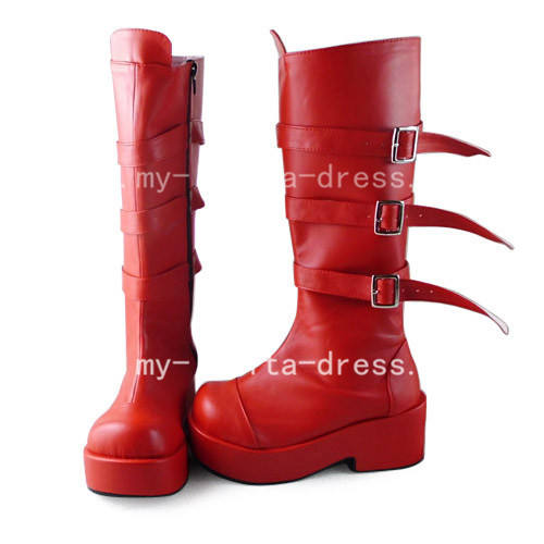 Beautiful Sweet Red One Piece Boots