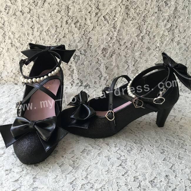 Antaina Tea Party Glitter Lolita Shoes