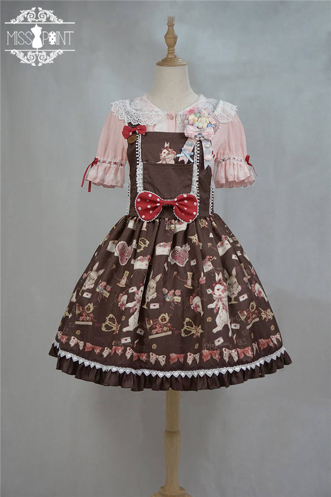 Miss Point ~The Tailor Rabbit Lolita Salopette  Beige Size S In Stock