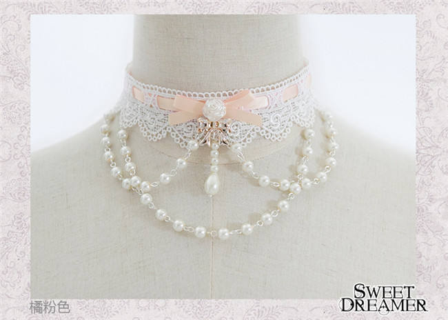 Sweet Dreamer~The Rose Bride~Beadchain Choker