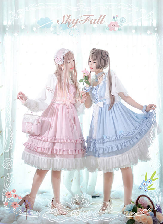 Skyfall~Classic Unicolor Lolita OP -OUT