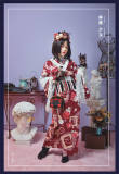 ZJstory Lolita ~Chinese Pear Leaved Crabapple Tale Series Set{Kimono + Waist + Knotbow} OUT