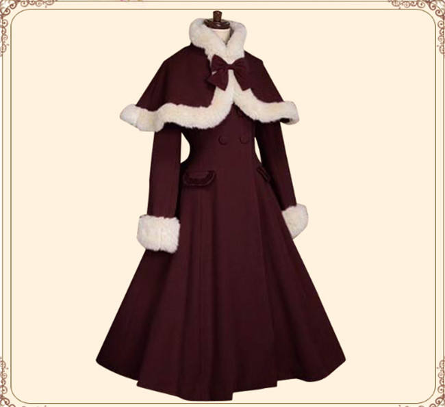 Lolita Princess Winter Double-breasted Coat&Cape