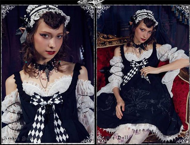 Black Lily~ Gothic Lolita JSK -Pre-order Closed