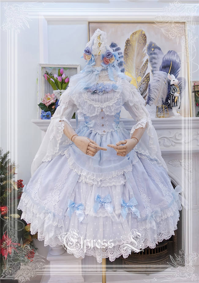 Elpress L ~Christmas D*Romance Ode~ Elegant Lolita JSK -Ready Made Purple M - In Stock
