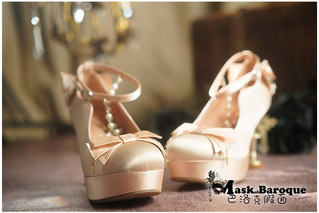 Mask of Baroque ~ Cross Candlestick Lolita Heels Shoes -11 Colors Pre-order Closed
