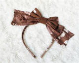 Chocolate Bear~Lolita Headbow -Pre order Closed
