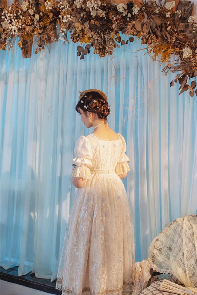 Miss Point ~ Salley Garden Empire Embroidery Lolita OP SP - Custom Tailor