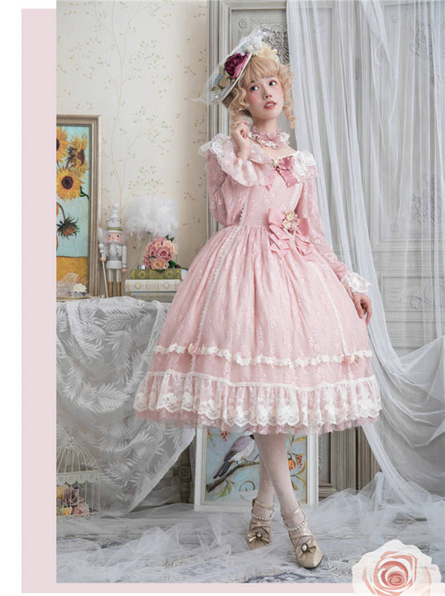 Dawn Maiden~ Vintage Classic Lolita OP Ready Made