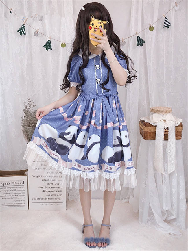 Panda Theme Sweet Lolita OP/JSK-Pre-order Closed