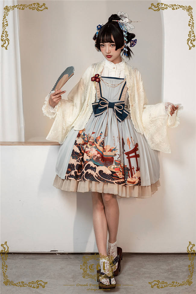 CEL Lolita ~Kaiseki Island Lolita JSK Slight High Waist -Ready Made