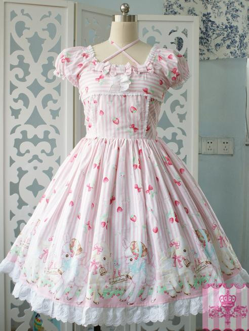 Free Shipping (Angelic Pretty Replica) Dream of Lolita Sheep Garden OP -In  Stock-OUT