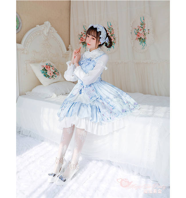 Magic Tea Party ~Swan Lake~ Classic Lolita OP/JSK-Ready Made