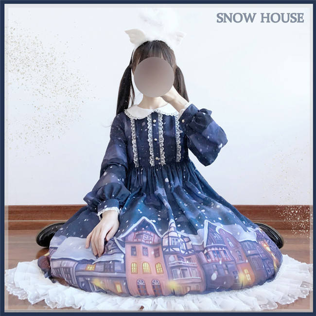 Warm House In Snow~ Sweet Lolita OP/JSK out