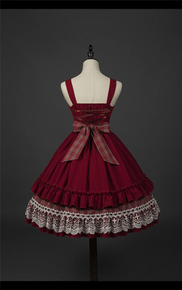 YUPBRO Lolita ~Little Red Riding Hood Soft Lolita JSK Fullset -Ready Made
