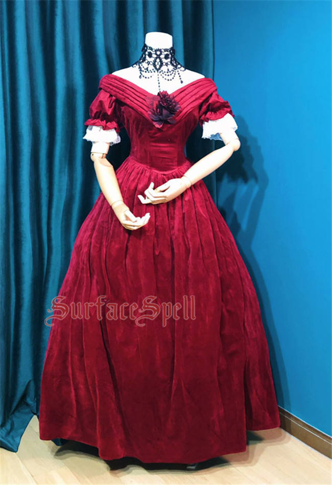 Surfacespell ~ Portrait of A Lady~ Vintage Velvet Lolita OP