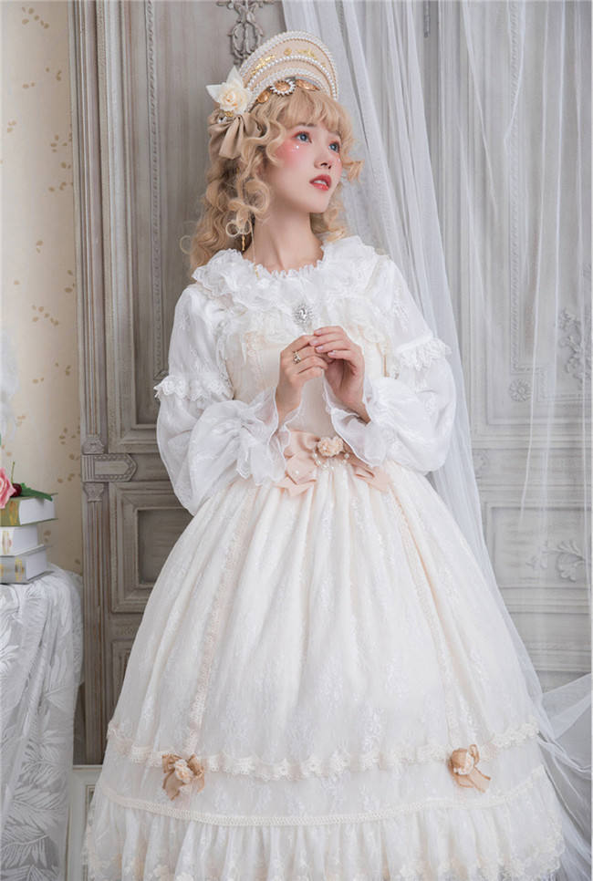 Dawn Maiden~ Vintage Classic Lolita JSK Ready Made