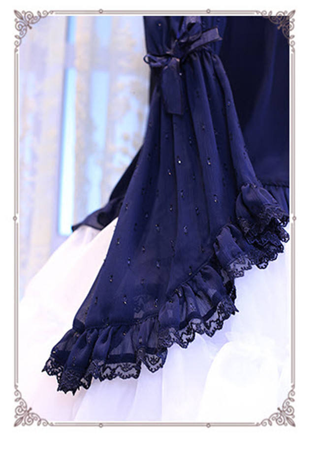 The Secret Key Of Elves~ Elegant Lolita HIme Sleeves Blouse