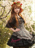 Country Lolita Flowers Cotton Dress3 Colors