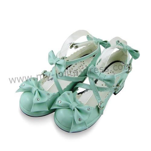 Red Bows Lolita Princess Shoes