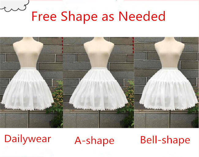 47cm Super Flexible  Fishbones Lolita Petticoat for Summer