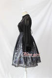 Black Cross Church Gothic Lolita Skirt -Ready Made