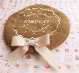 Vision World ~Biscuit~ Embroidery Lolita Beret -out