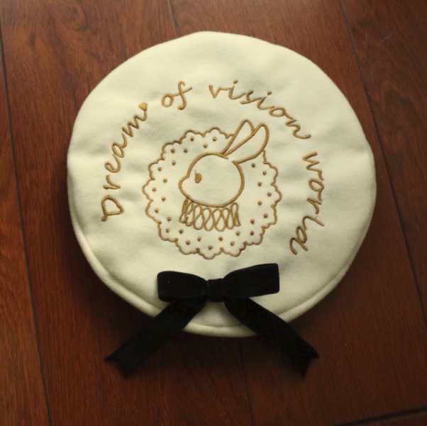 Vision World ~Sweet Bunny~ Embroidery Lolita Beret