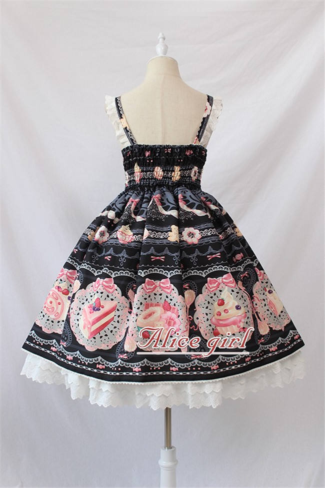 Dessert Chef~ Sweet Lolita JSK With Detachable Apron -Ready Made Light Blue Size S - In Stock