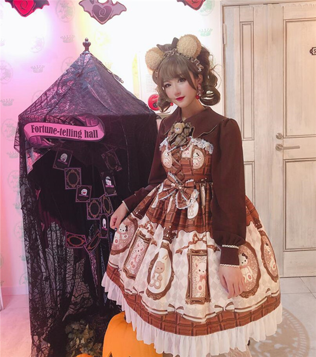 Diamond Honey ~Chocolate Bear Lolita JSK