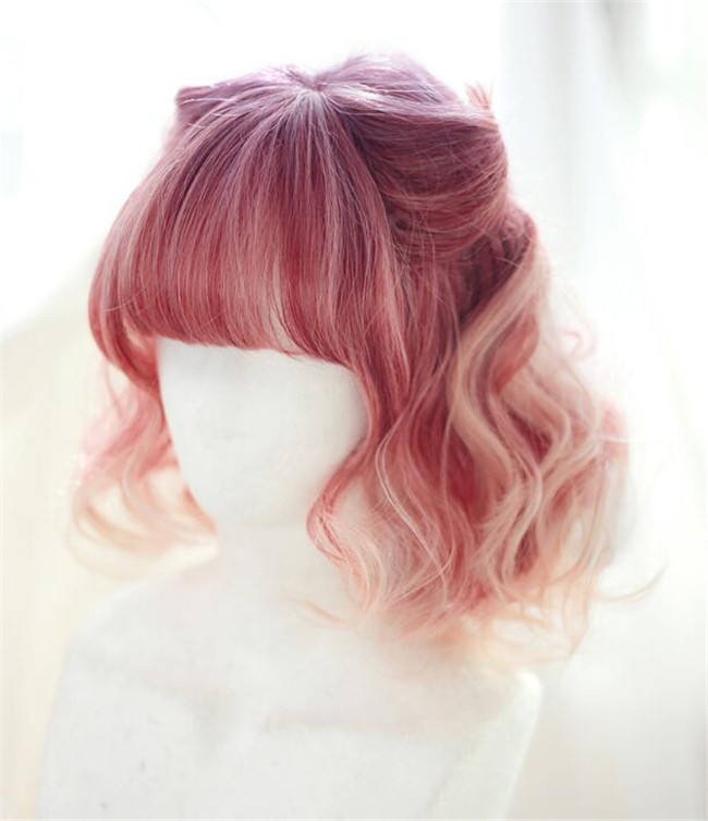 Little Poppy~ Sweet Lolita Short Curls Wig 30cm -In Stock