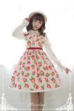 Sweet Strawberry~ Sweet Lolita High Waist JSK Dress  -out
