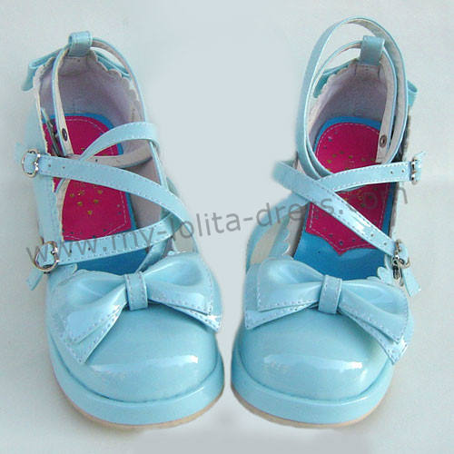 Coffee Bow Lolita Shoes