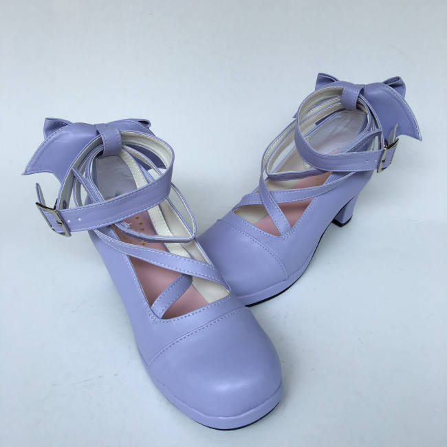 Red Bow Lolita Shoes for Girls