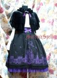 Surface Spell Gothic Moonlight Cathedral Embroidery Lolita Skirt