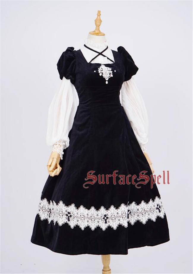 The Virtuous Orchid~ Vintage Velveteen Lace Dresses