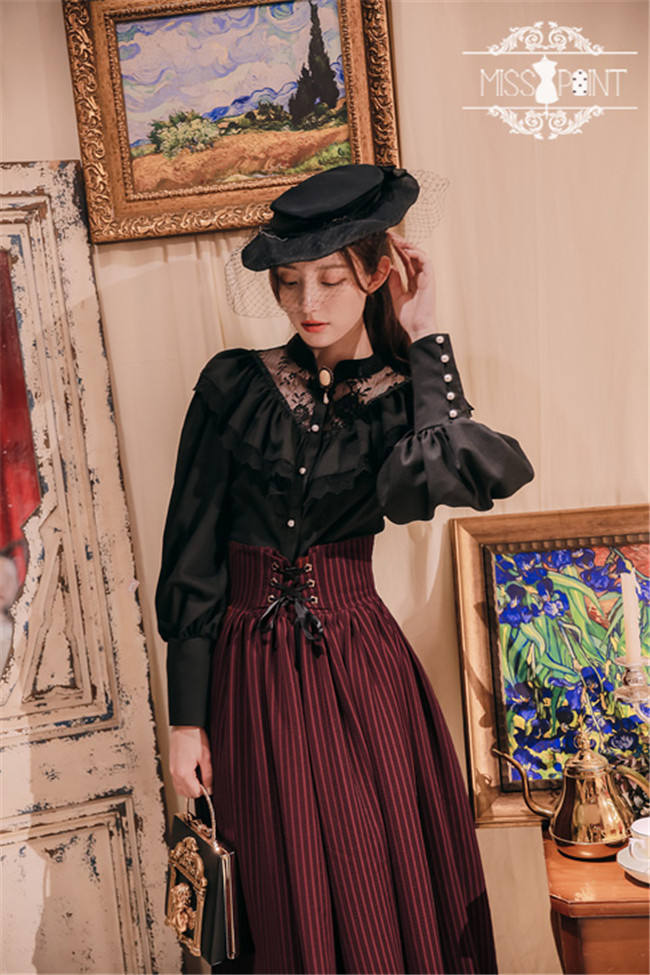 Alpine Maiden~ Vintage Lolita High Waist Skirt -Pre-order