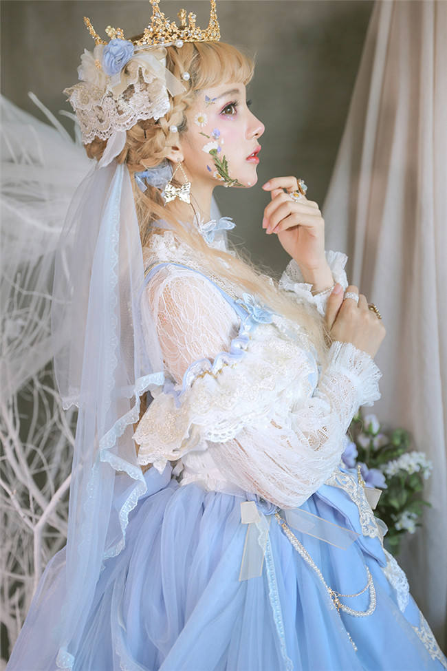 Flower Feast In Spring~ Elegant Lolita JSK Bridal Design -out