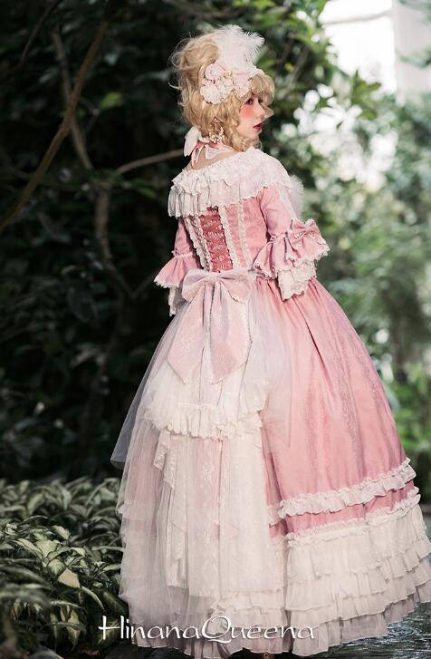 Moira~ Lolita Short Sleeves OP Dress -Sax Size XL In Stock