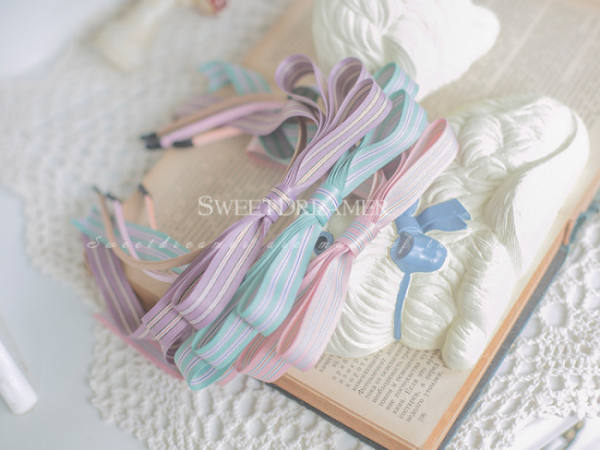 Cutie Creator ~College Style Stripe Lolita Headbow