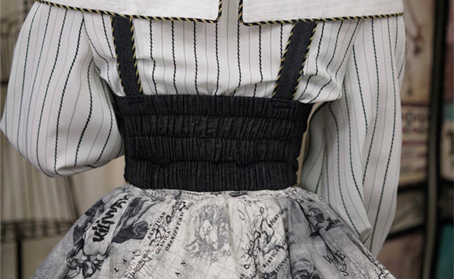 Junior Mechanic~ Classic Steam punk Lolita Blouse+Corset+Skirt Set -OUT