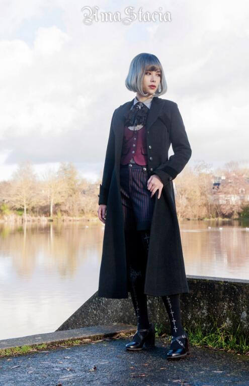 Time~ 2018 Winter Slim Wool Coat -out