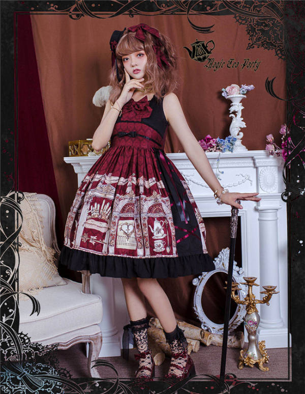 Magic Tea Party ~Miss Jasmine Winter Lolita JSK -Ready Made