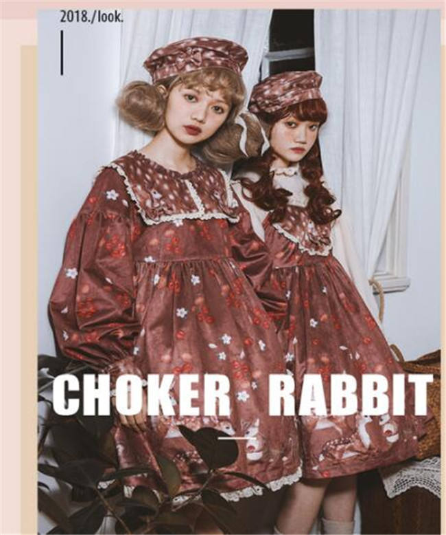 Berries Deer~ Sweet Lolita OP/JSK -Pre-order Closed